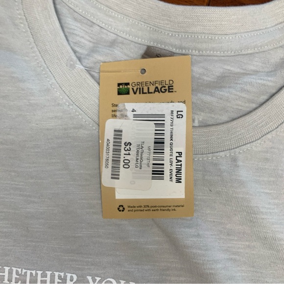 Henry Ford Museum Women's L Grey Tee "Whether You Think You Can Or Can't You're - Picture 5 of 10